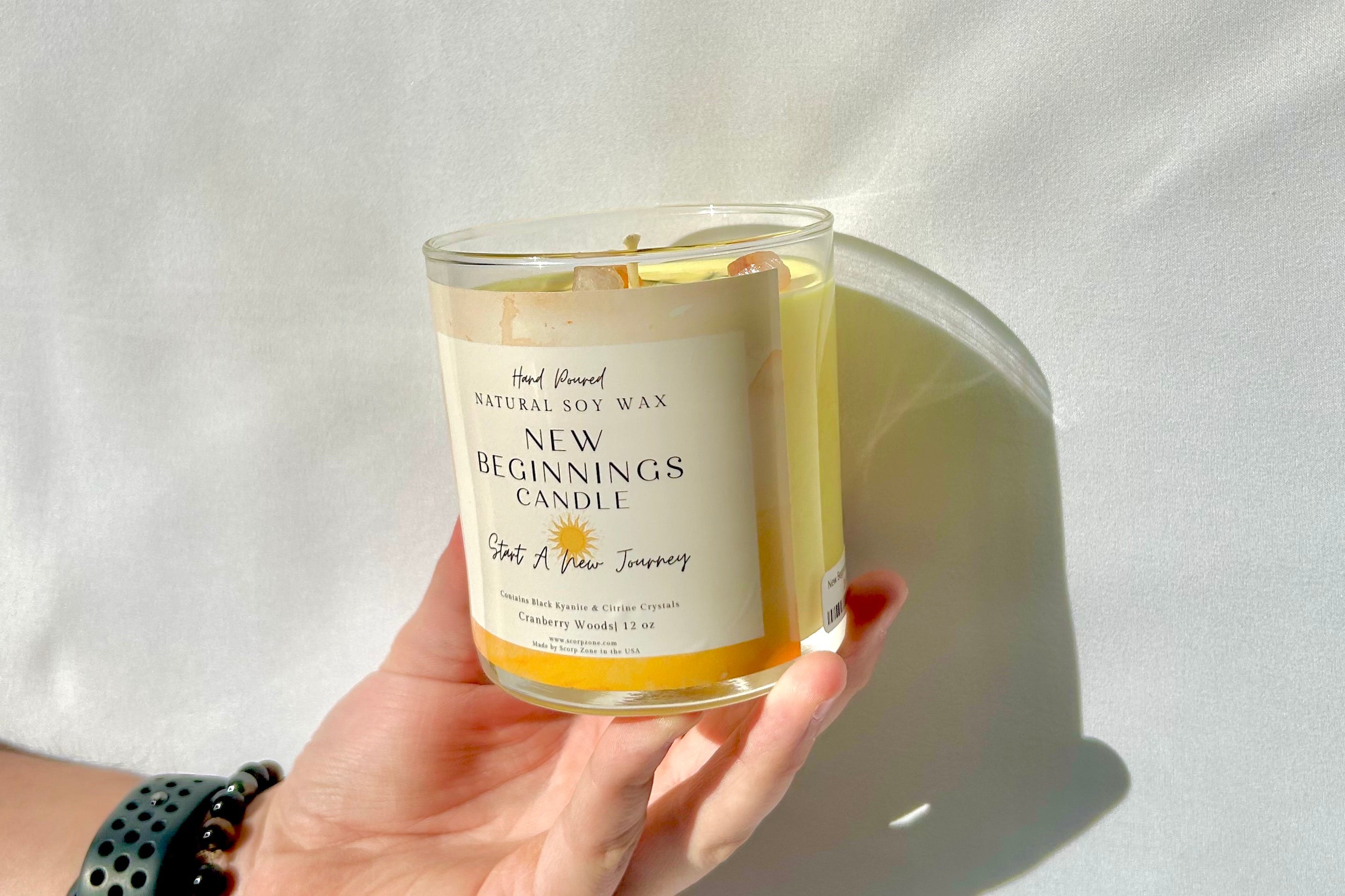New Beginnings Soy Wax Candle by Scorp Zone