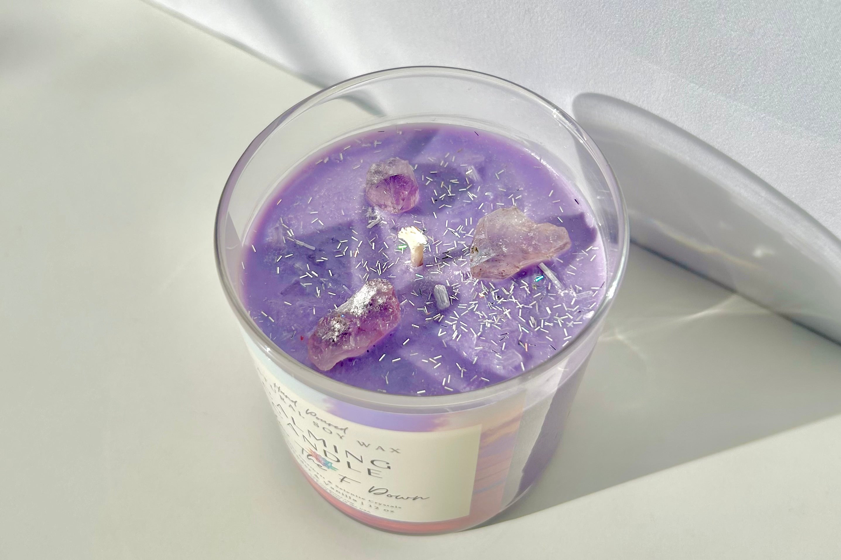 Calming Crystal Soy Wax Candle by Scorp Zone