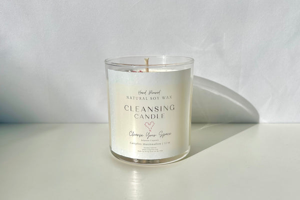 Cleansing Crystal 100% Natural Soy Wax Candle by Scorp Zone