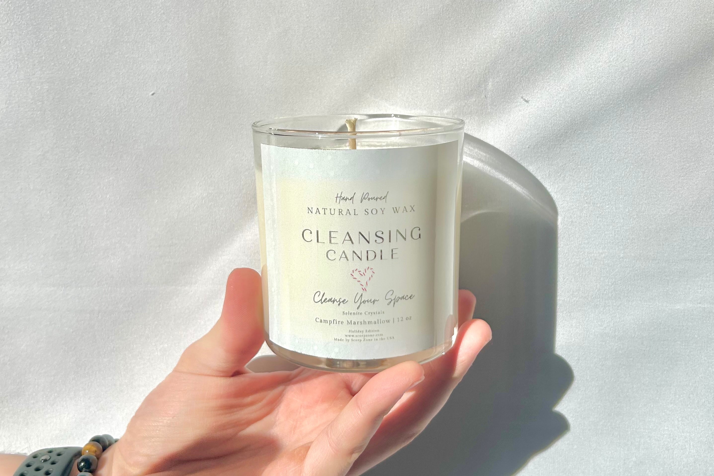 Cleansing Crystal Soy Wax Candle by Scorp Zone
