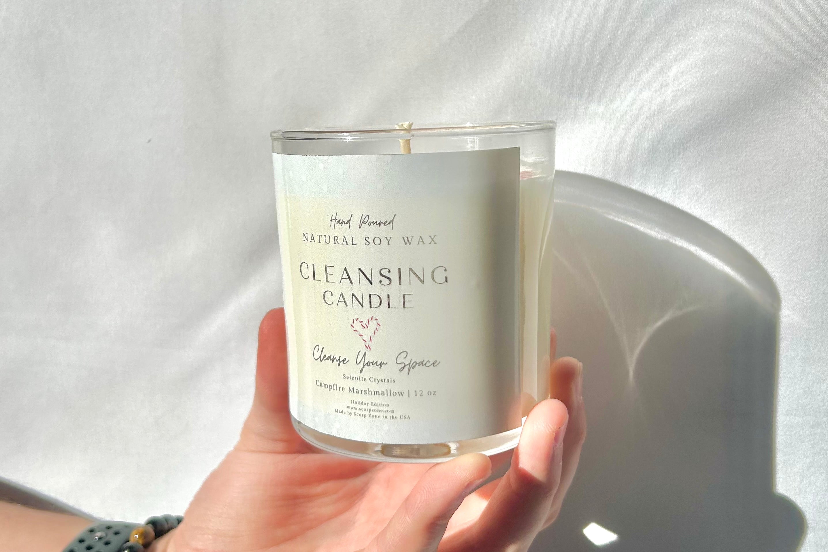Cleansing Crystal Soy Wax Candle by Scorp Zone