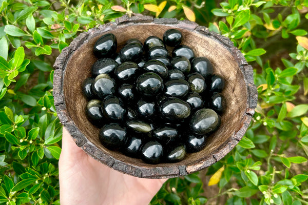 Golden Sheen Obsidian Tumblestone