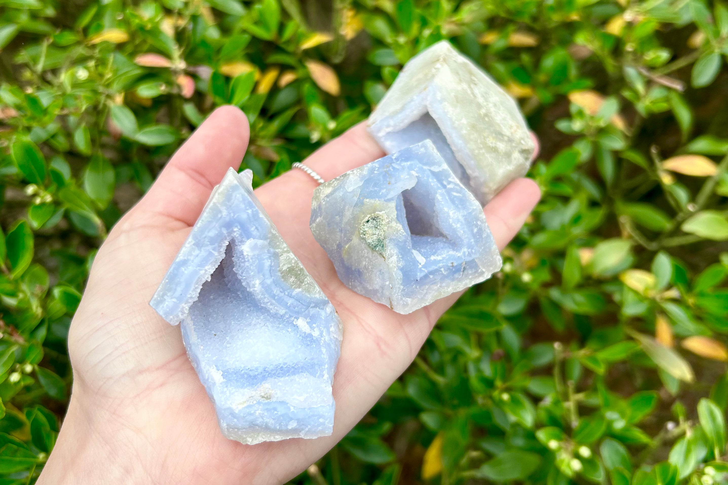 Blue Lace Agate Raw Stones