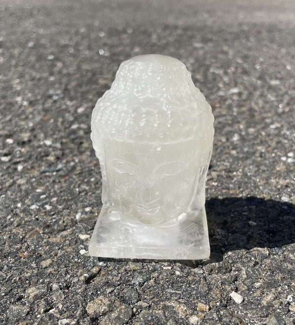 Clear Quartz Budha Crystal Heads - ScorpZone