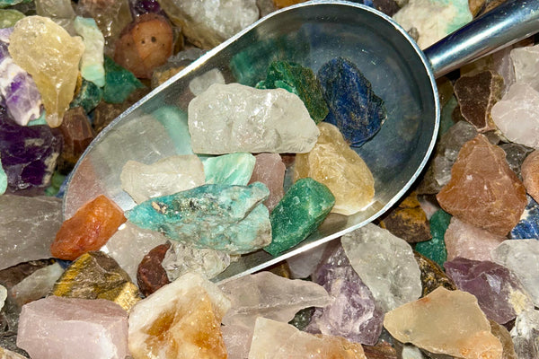 Scoop of Raw Crystal Stones