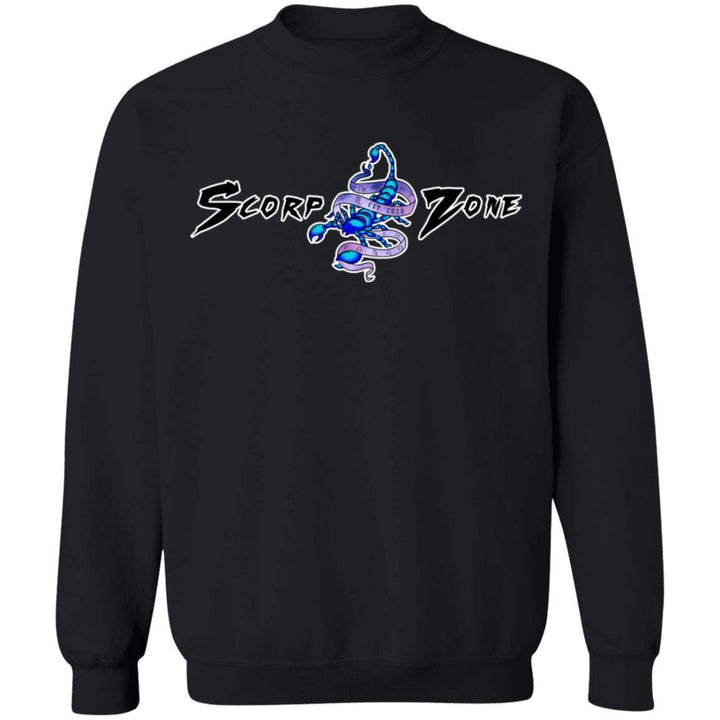 CAPRICORN DESIGN ON BACK AND SMALL SCORP ZONE LOGO ON FRONT -Z65 Crewneck Pullover Sweatshirt - ScorpZone