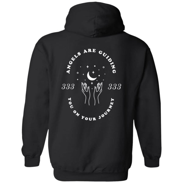 333 Angel Number Design-White Logo Design- G185 Pullover Hoodie