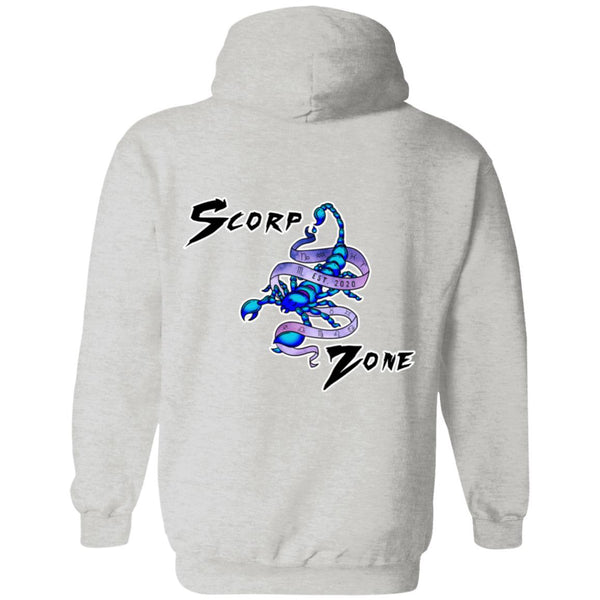 Pullover Hoodie - Large Scorp Zone Logo On Back