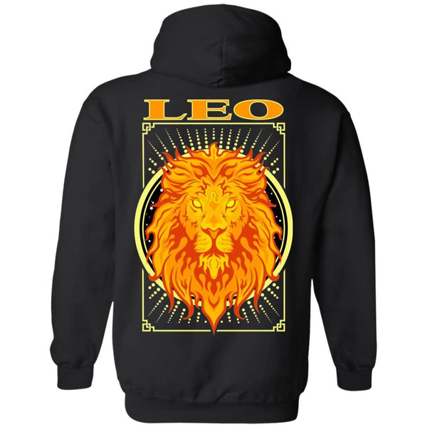 LEO DESIGN ON BACK AND SMALL SCORP ZONE LOGO ON FRONT -  Z66 Pullover Hoodie - ScorpZone