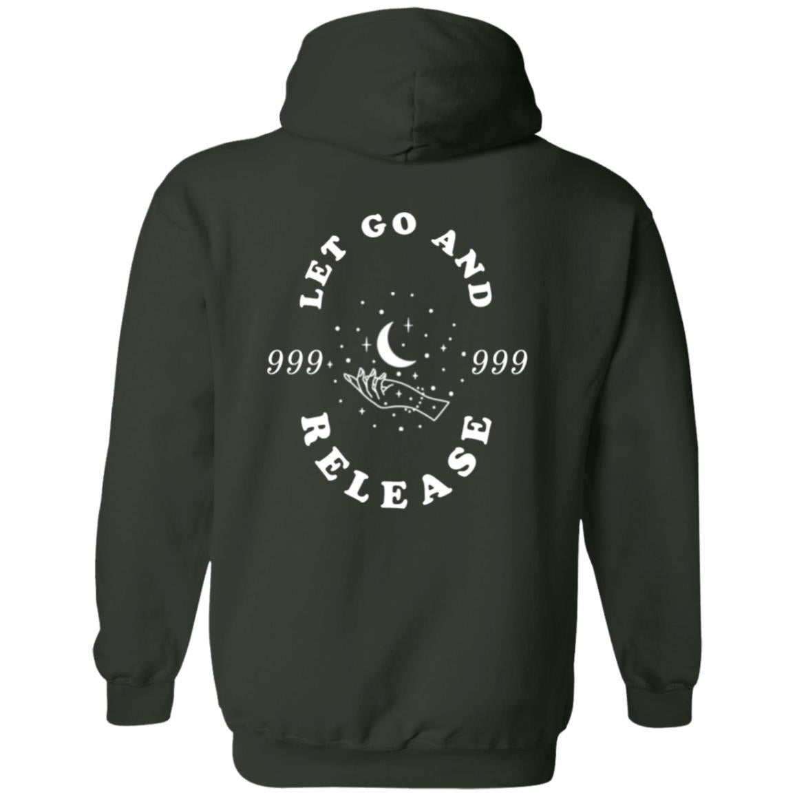 999 Angel Number Design-White Logo Design- G185 Pullover Hoodie