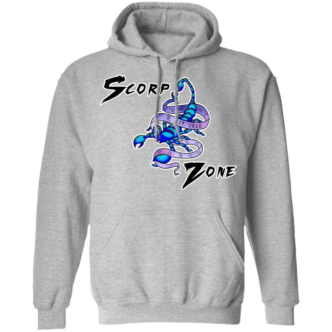 Pullover Hoodie - Large Scorp Zone Logo On Front