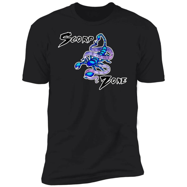 Scorp Zone Logo On Front - Premium Short Sleeve T-Shirt - ScorpZone