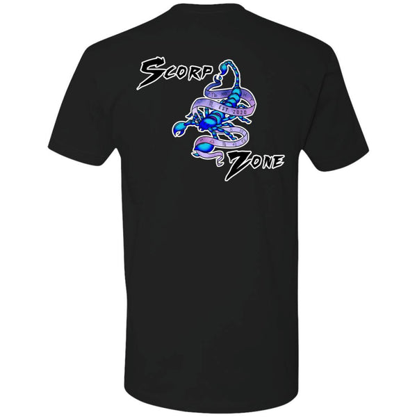 Scorp Zone Logo On Back- Premium Short Sleeve T-Shirt - ScorpZone
