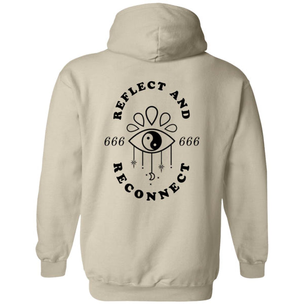 666 Angel Number Design-Black Logo Design- G185 Pullover Hoodie