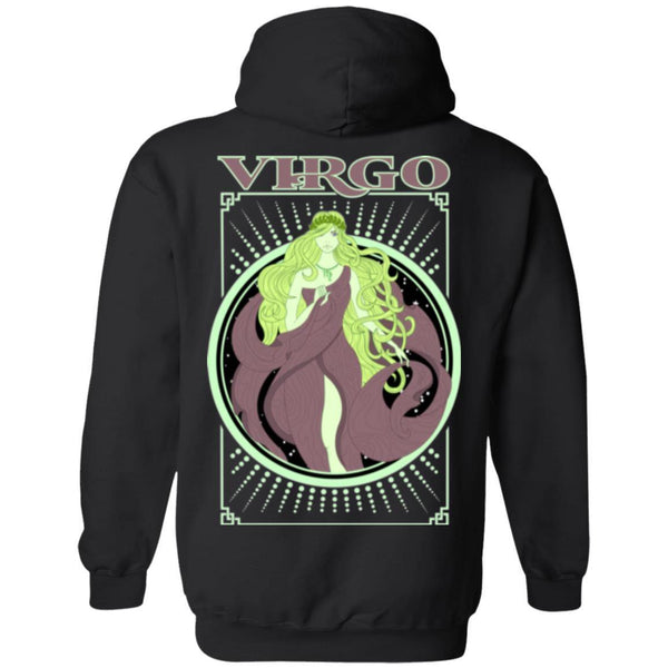 VIRGO DESIGN ON BACK AND SMALL SCORP ZONE LOGO ON FRONT - Z66 Pullover Hoodie - ScorpZone