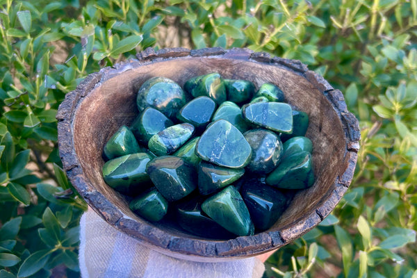 Nephrite Jade Tumblestone