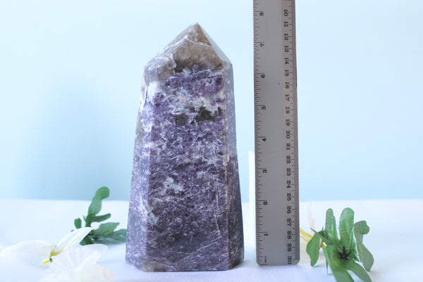 Lepidolite Crystal Tower