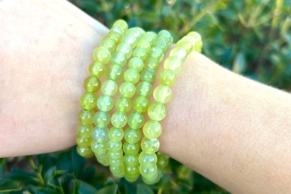 Light Jade Crystal Bracelets
