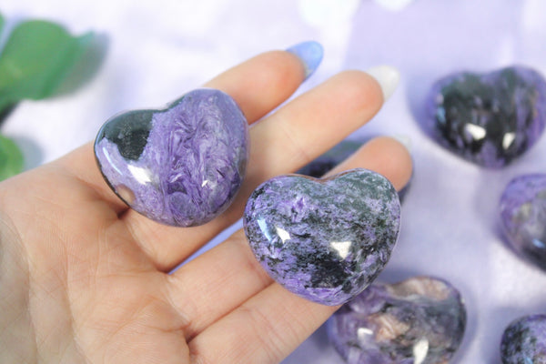 Charoite Heart