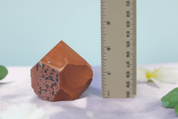 Red Jasper Raw Free Form Polished Tops Standing Crystal Points