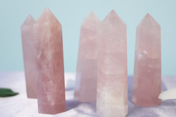 Rose Quartz Crystal Point