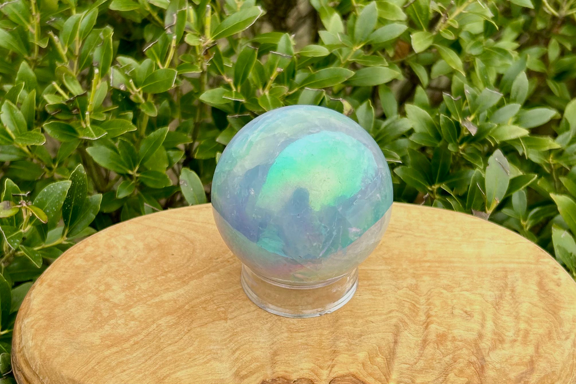 Aura Celestite Crystal Sphere