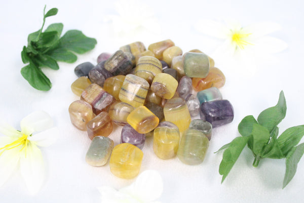 Multi Fluorite Tumbled Stone