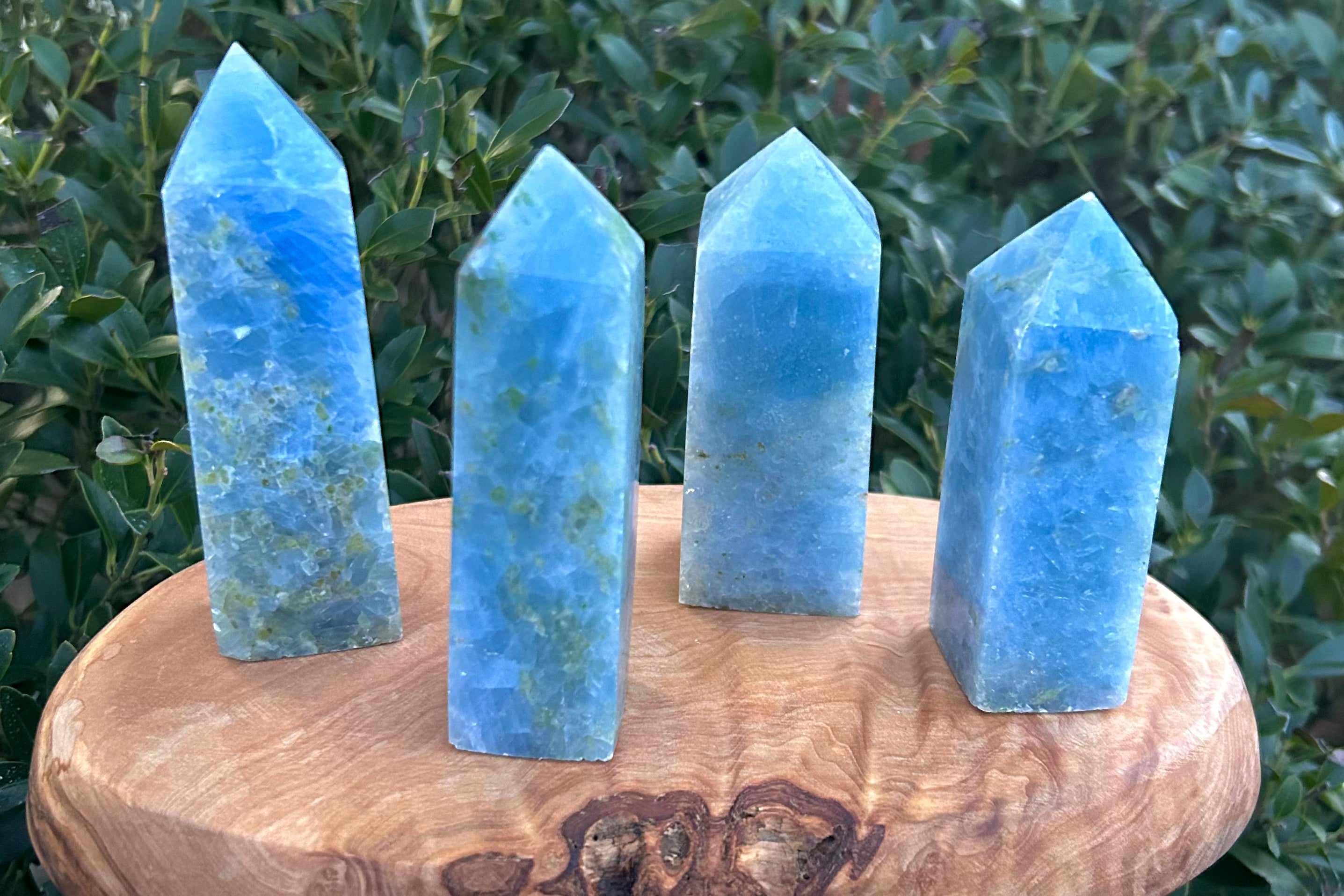 Blue Calcite Crystal Point