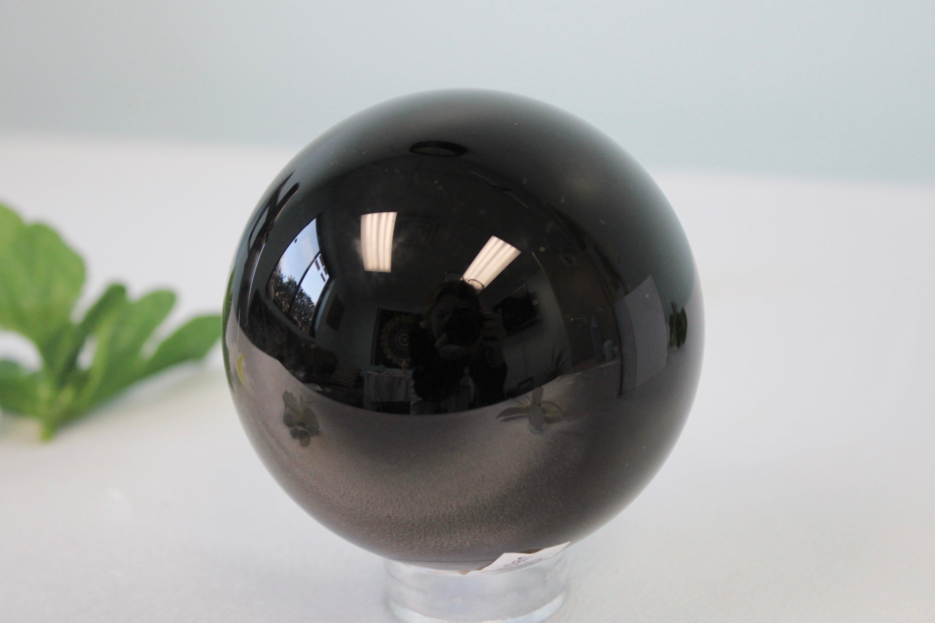 Black Obsidian Crystal Sphere