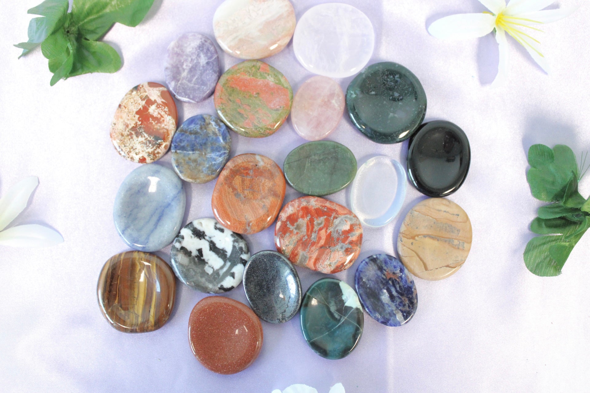 Worry Stones Assorted Mix Oval and Hearts