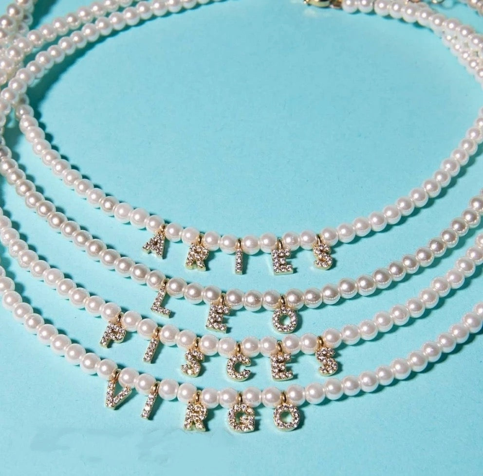 Pearl Zodiac Necklaces