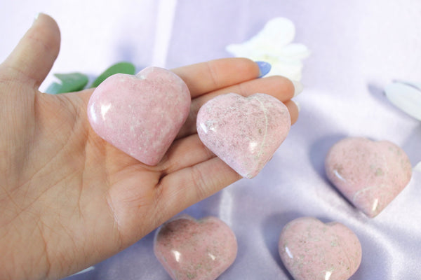 Thulite Puffy Hearts