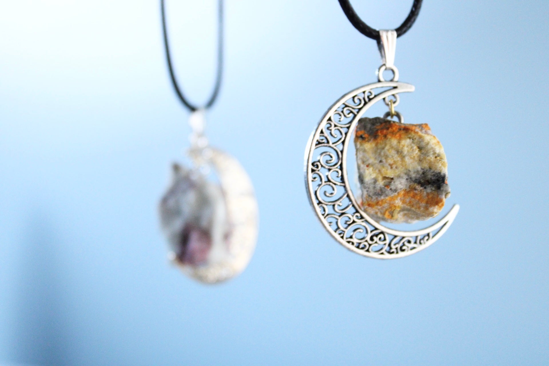Crystal Car Angel Wing/Moon Charms
