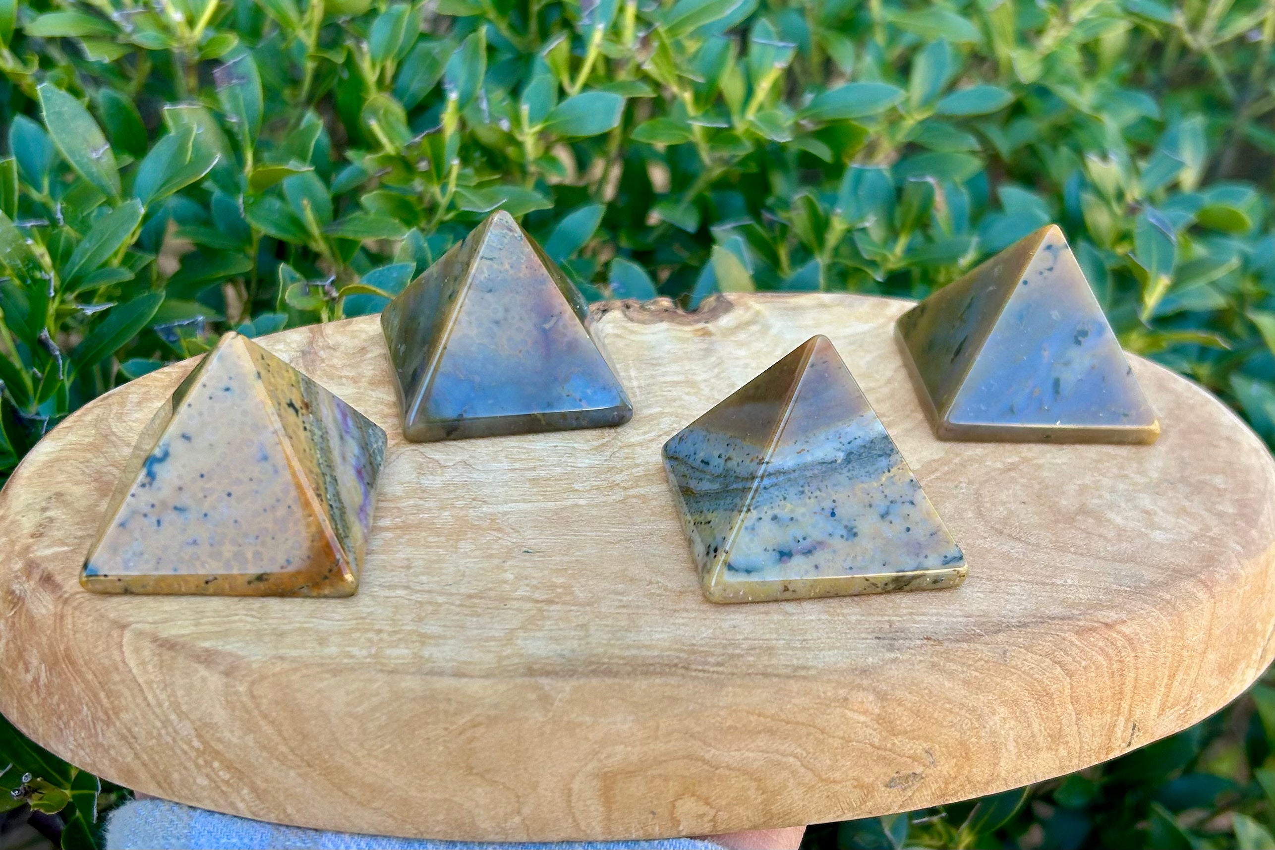 Ocean Jasper Crystal Pyramid