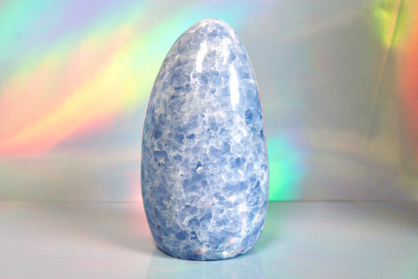 Blue Calcite Standing Crystal Freeform