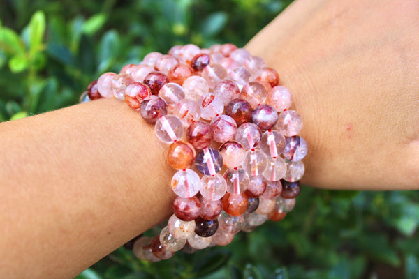 Fire Quartz Crystal Bracelet