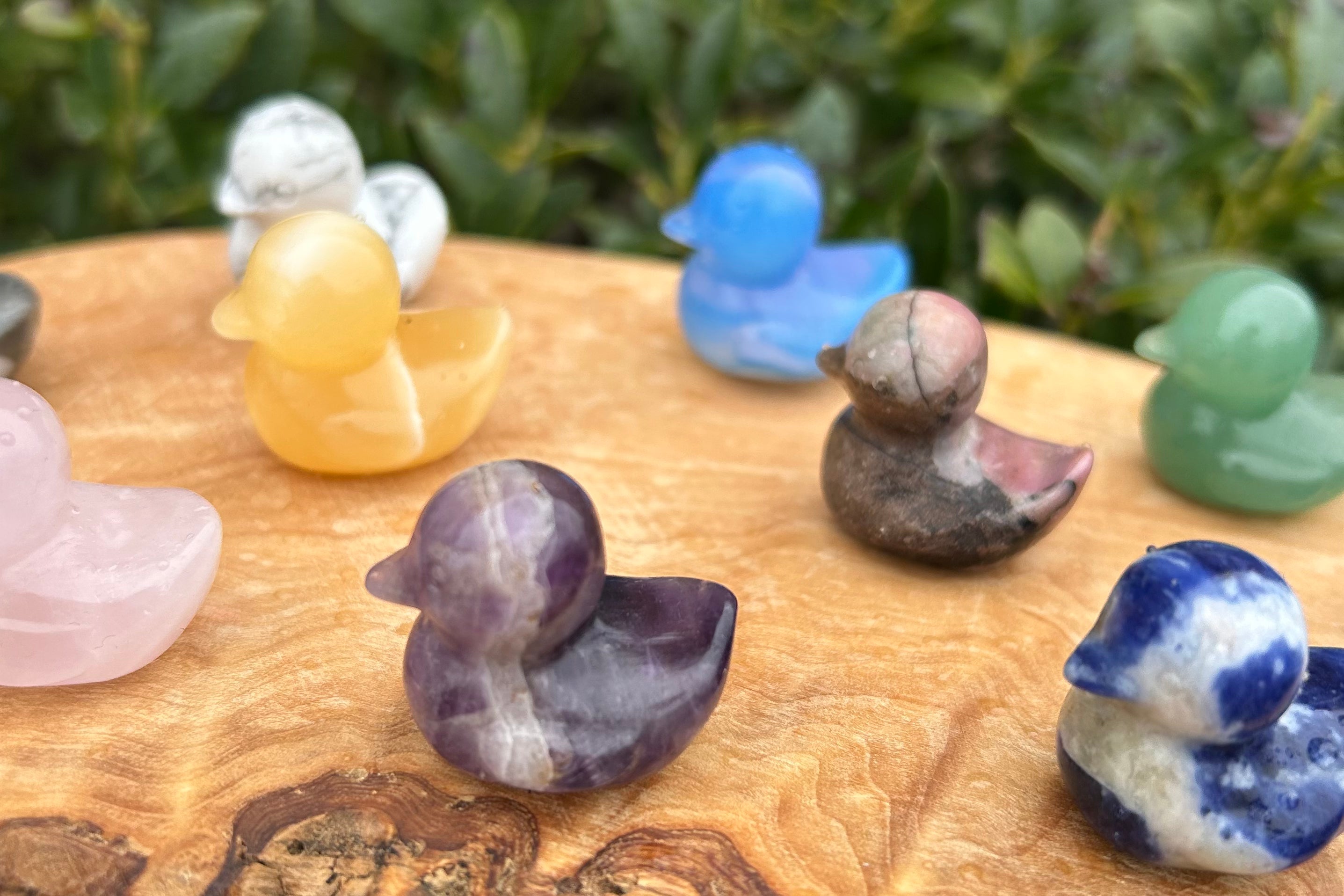 Mini Duck Mixed Crystal Carving
