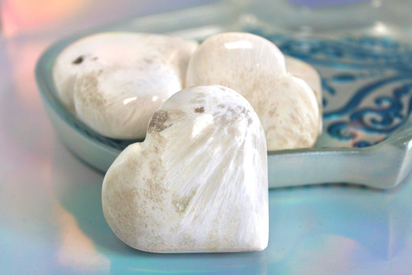 Scolecite Crystal Heart