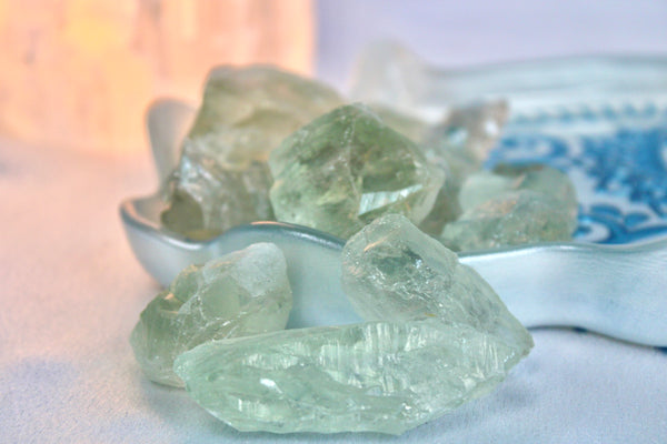 Green Amethyst Raw Crystal Stone