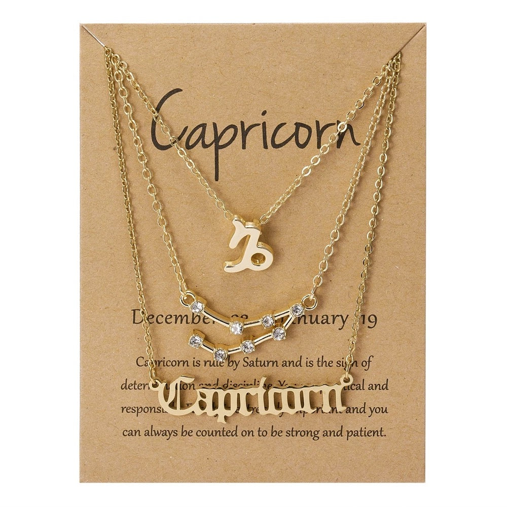 Zodiac 3 piece set Necklace