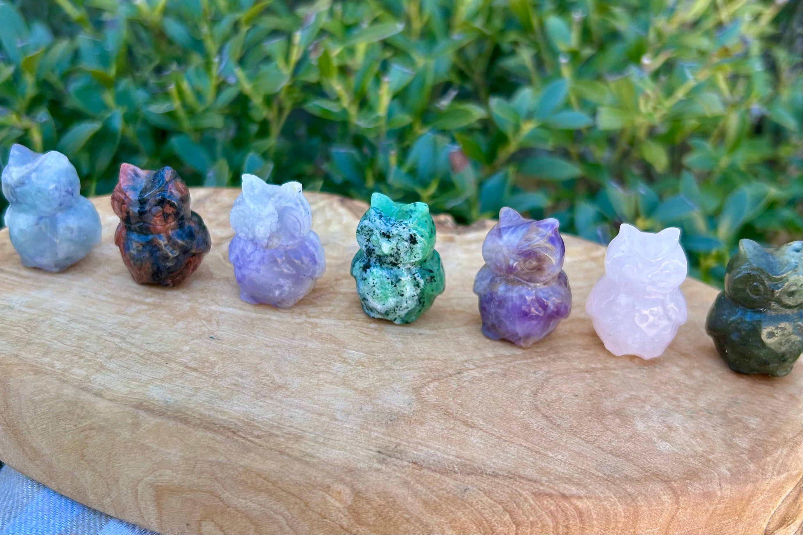 Mini Owl Crystal Carving