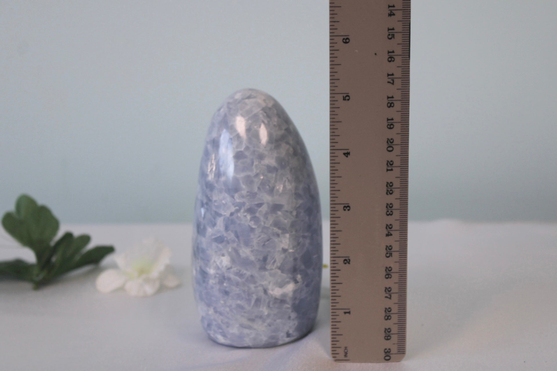 Blue Calcite Standing Crystal Freeform