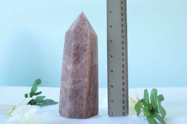 Strawberry Quartz Crystal Tower