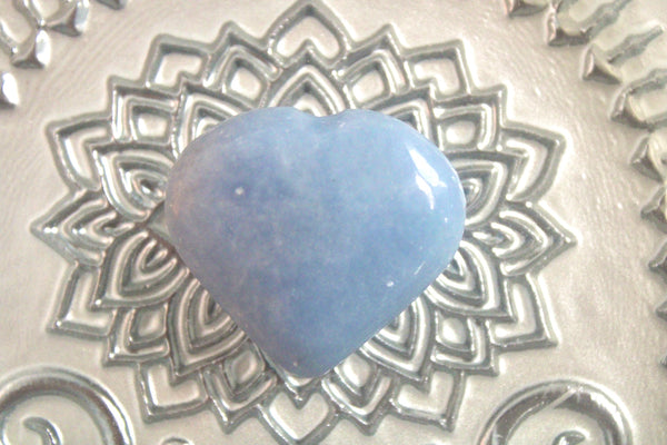 Angelite Crystal Heart