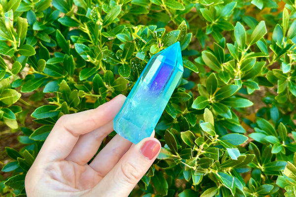 Blue Angel Aura Quartz Point