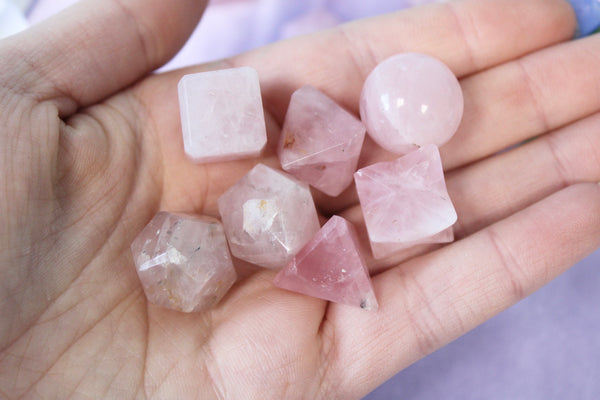 Rose Quartz Shaped Crystal