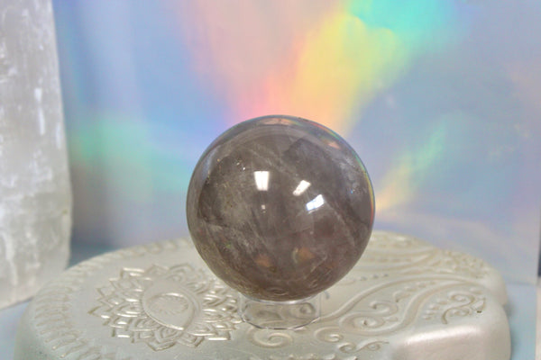 Blue Rose Quartz Crystal Sphere