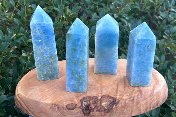 Blue Calcite Crystal Point