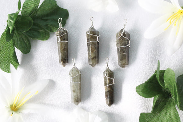 Labradorite Wire Wrapped Pendants