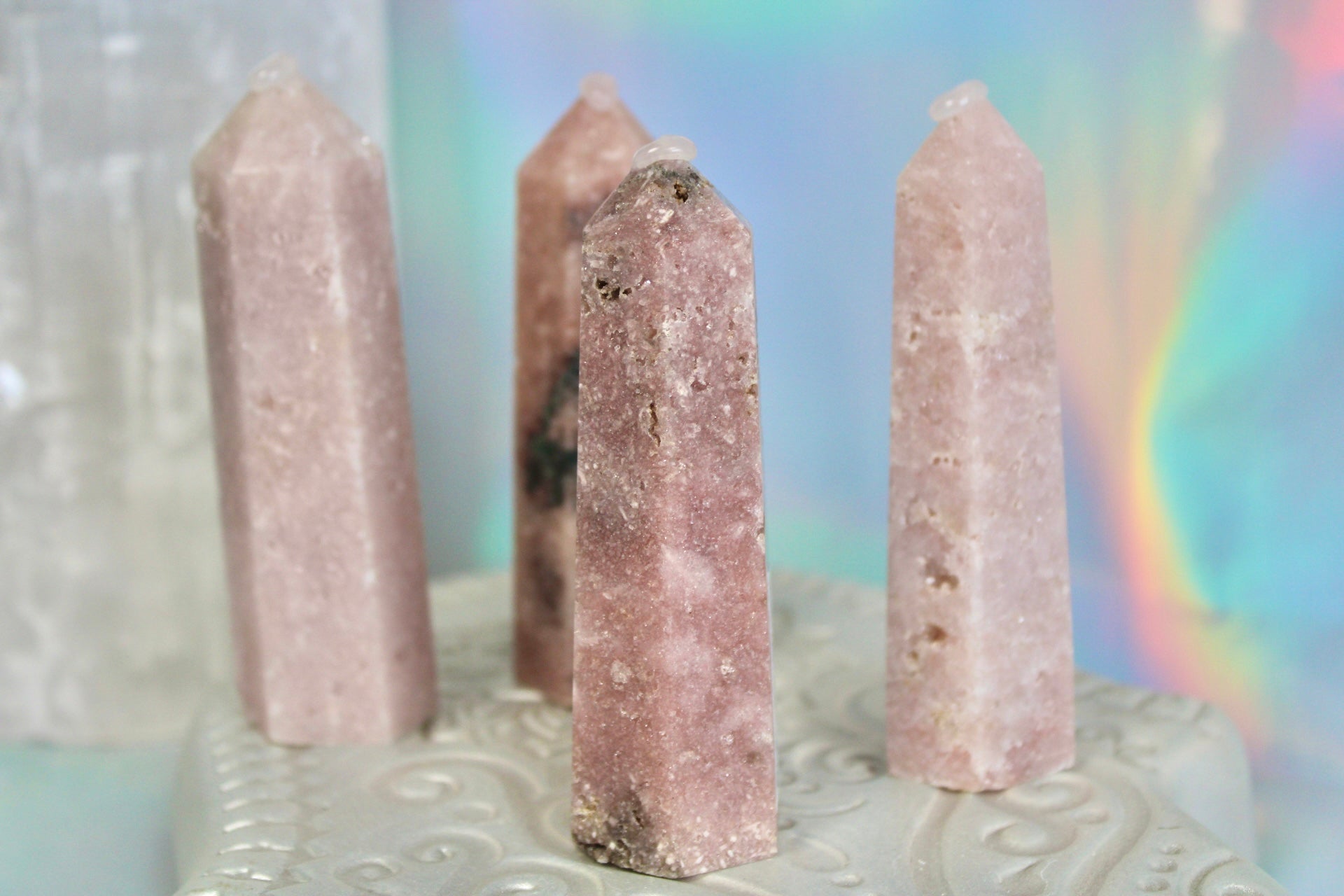 Pink Amethyst Crystal Point